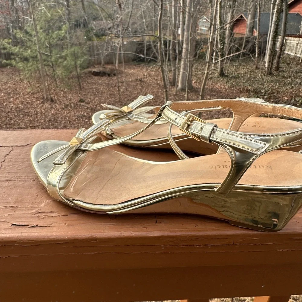 Kate Spade golden sandals